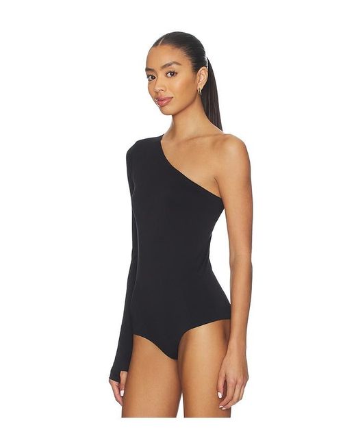 Commando Black Ballett-Bodysuit Mit One-Shoulder-Träger Prima