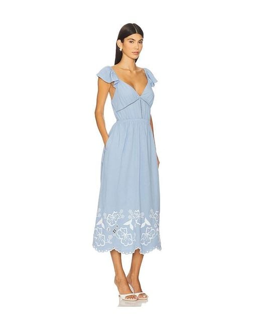 Astr Blue Odeletta Dress