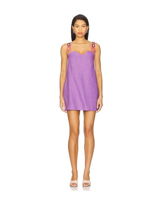 SAUDADE Purple Bubble Charm Dress