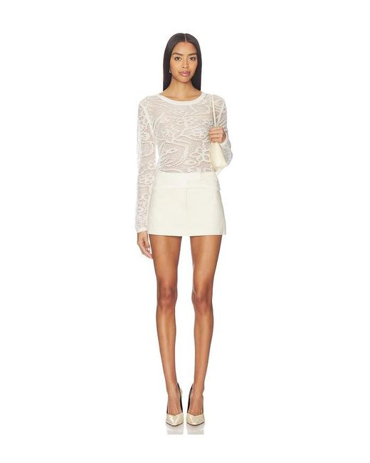 Steve Madden White Megann Top