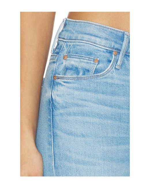 Mother Blue The Weekend Fray Jeans