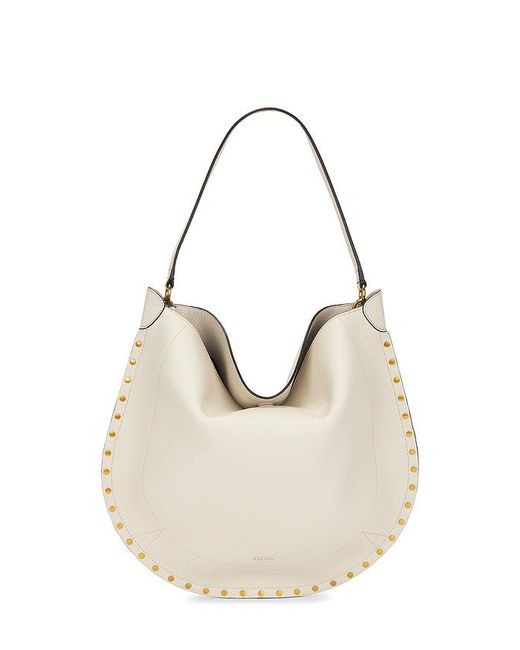 Isabel Marant Natural Oskan Soft Hobo Bag