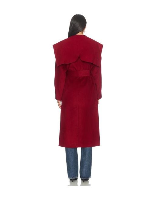 Ulla Johnson Red Rory Wool Coat