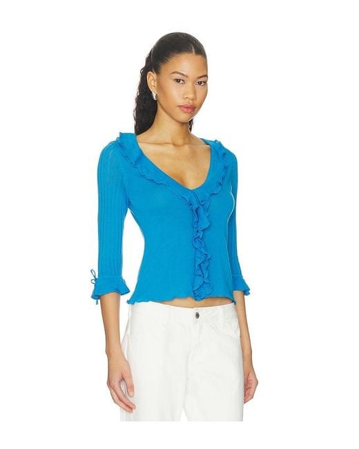 With Jean Blue Emily Top