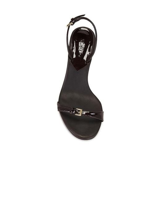 SCHUTZ SHOES Black Aurora Sling Mid Sandal