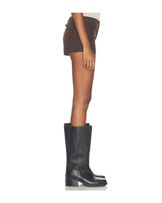 Free People Black Vagabond Suede Short