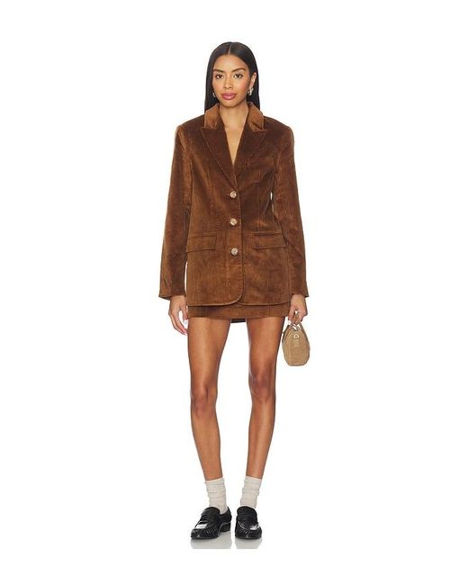 Astr Brown Boyfriend Blazer