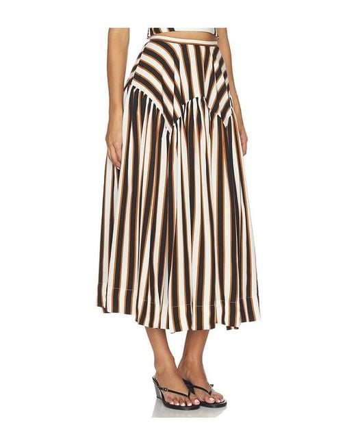 Amanda Uprichard White Spencer Midi Skirt