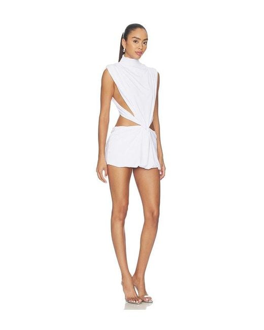 GUIZIO White Shyla Mini Dress