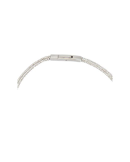Area Metallic Crystal Knot Necklace