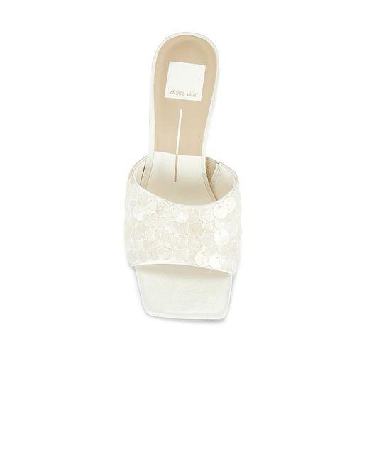 Dolce Vita White Nandy Confetti Sandal