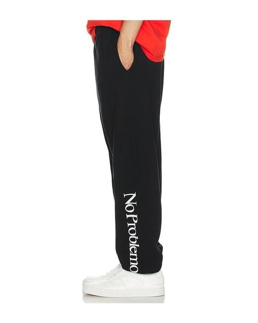 No Problemo Black Sweatpant for men