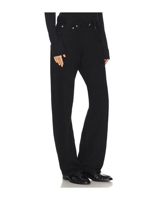Agolde Black Low Rise Loose Jeans