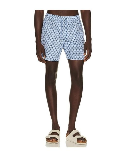 Fair Harbor Blue Anchor Swim Short for men