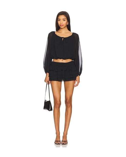Amanda Uprichard Black X Revolve Dallas Skort