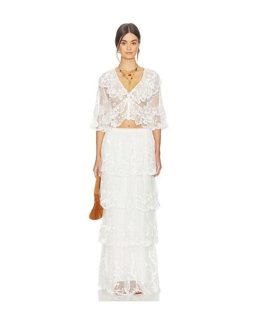 LoveShackFancy White Vessia Top