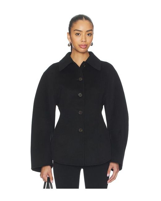 Rohe Black Sculptural Double-Faced Jacket