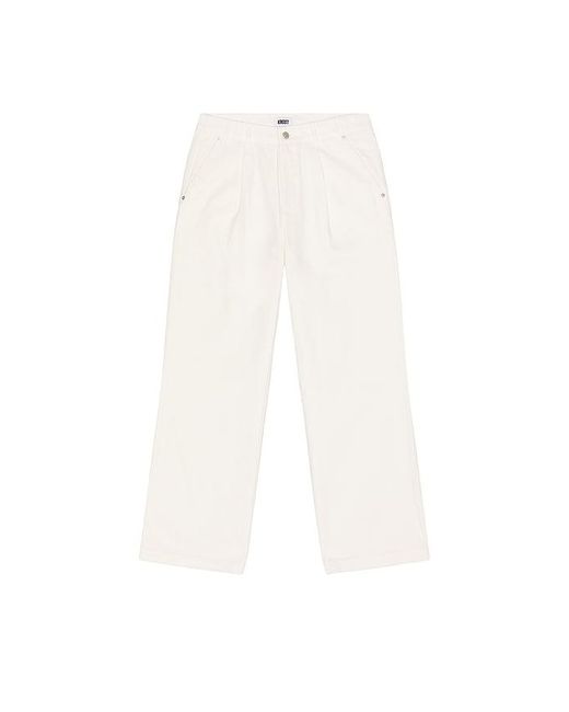 KROST White Single Pleated Trouser for men