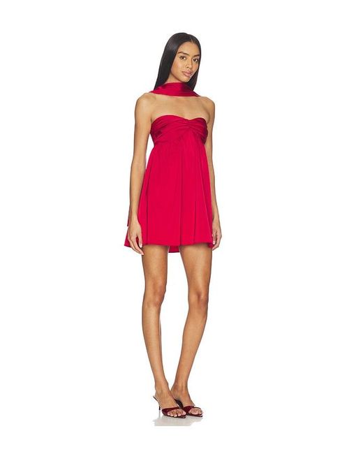 MORE TO COME Red Cordell Mini Dress