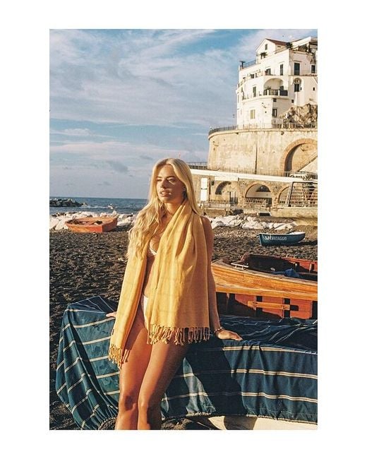 Sunkissed Orange Tuscany Sand Free Beach Towel