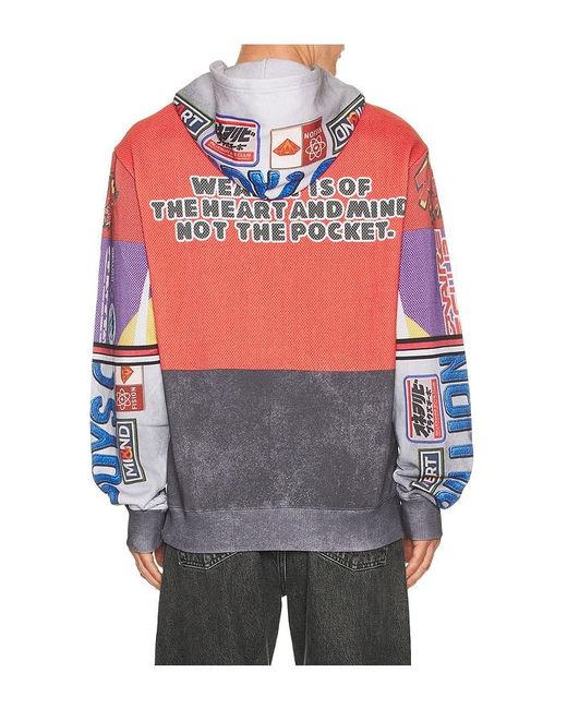 BBCICECREAM Red Outside Hoodie for men