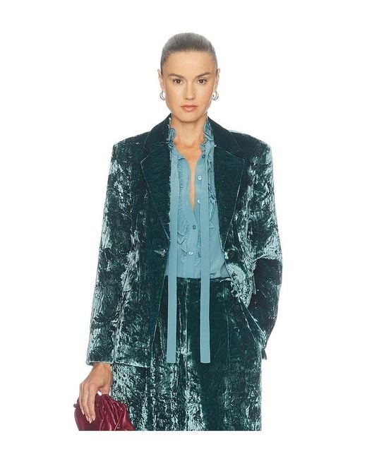 Ulla Johnson Green Ellery Velvet Jacket