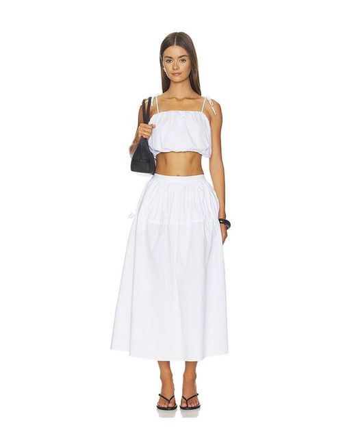 Solid & Striped White The Ivy Skirt