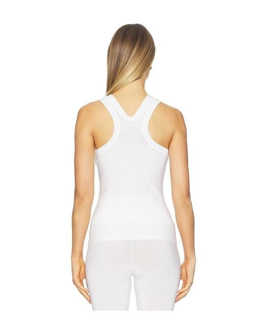 Norma Kamali White Shirt Racer