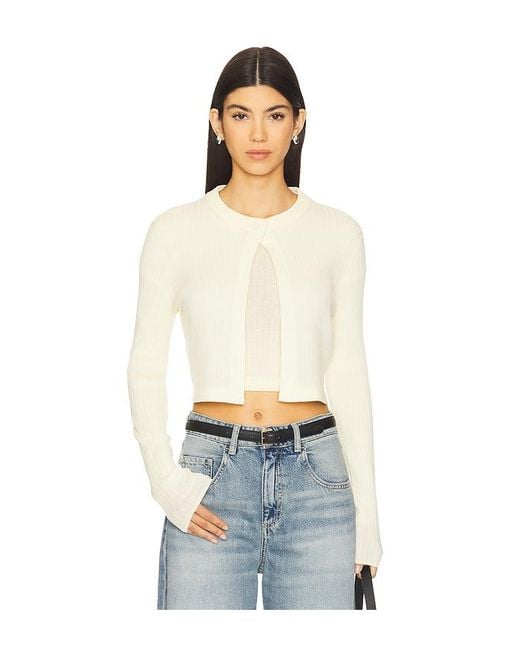 A.L.C. White Chloe Cardigan