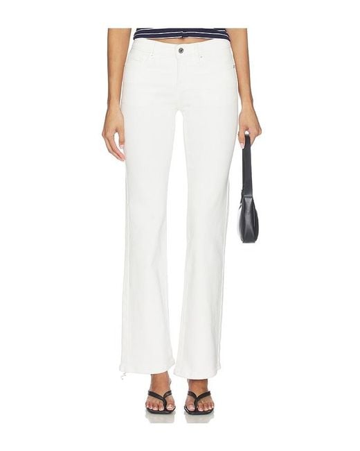 GOOD AMERICAN White Low Boot Jeans