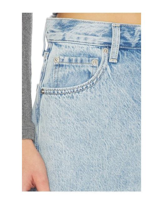 Pistola Blue Tate Crop High Rise Wide Jeans