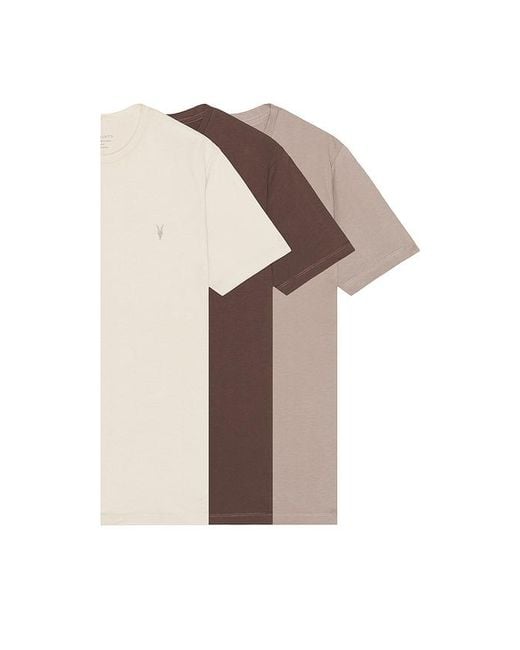 AllSaints Multicolor Brace Crew Neck 3 Pack Tee for men