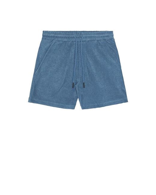 Oas Blue Coronet Terry Shorts for men