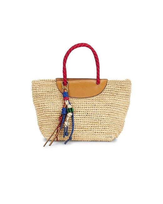 Madewell Multicolor Raffia Mini Tote Bag