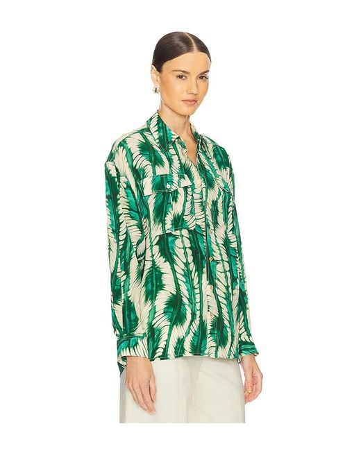 Ulla Johnson Green Langärmeliges Shirt Soren