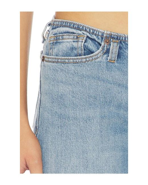 GOOD AMERICAN Blue Ghost Waist Low Loose Jean