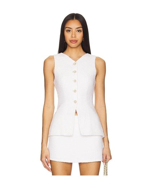 Lovers + Friends White Schuyler Top