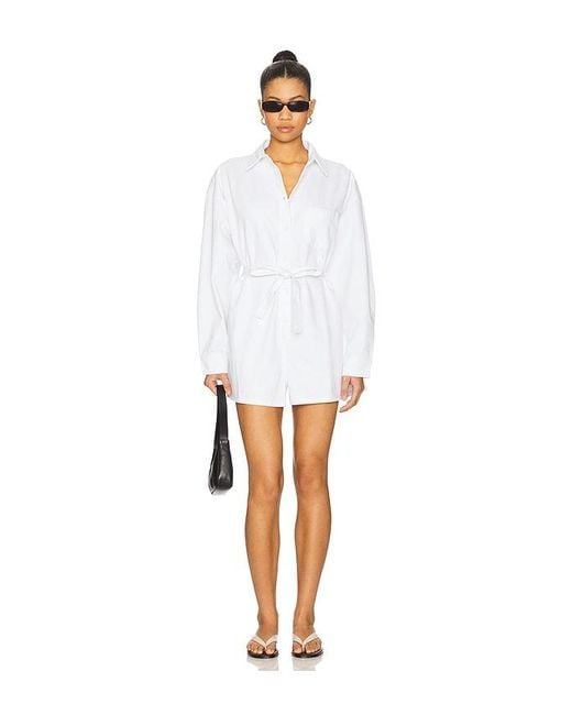 Pistola White Vance Long Sleeve Romper