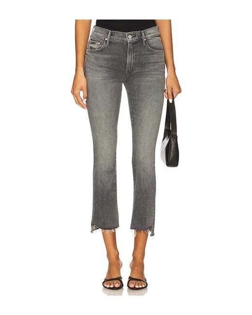 Mother Gray Cropped Insider Crop Step Fray
