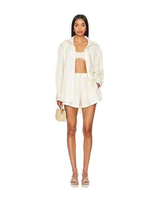 Faithfull The Brand White En Vau Oversized Shirt