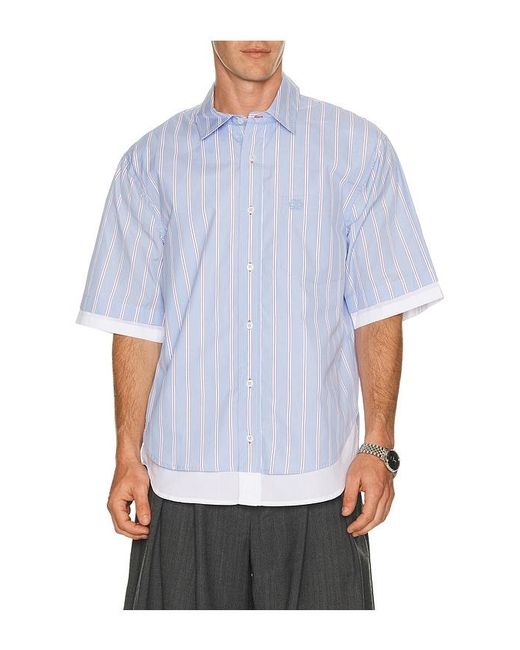 Jonathan Simkhai White Steven Double Layer Shirt for men