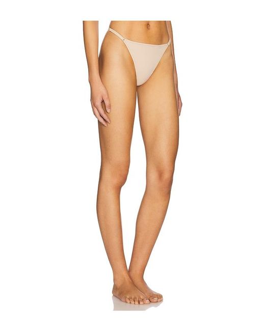 Natori White Verge Adjustable String Thong