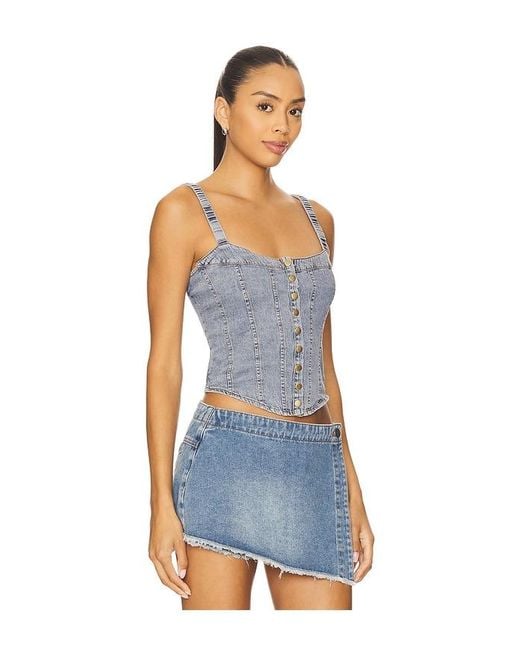 Heartloom Blue Diane Top