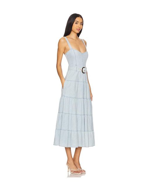 Vestido Midi Lainey En Color Bebe Azul Talla (También En S, Xs, M, Xl) Show Me Your Mumu de color Blue