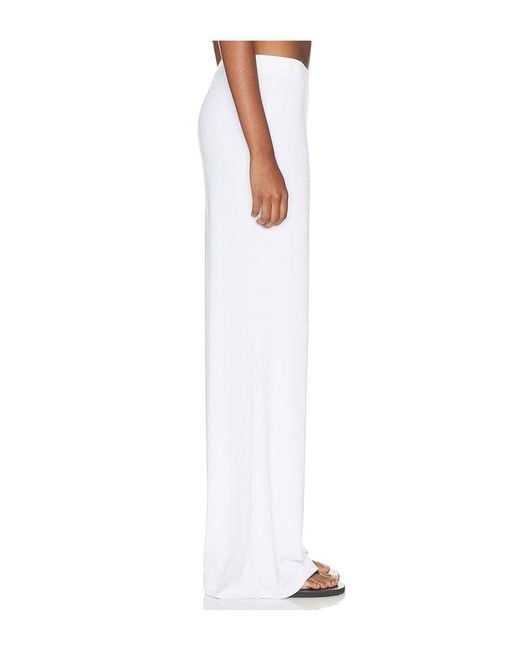 ÉTERNE White Butter Rib Easy Lounge Pant