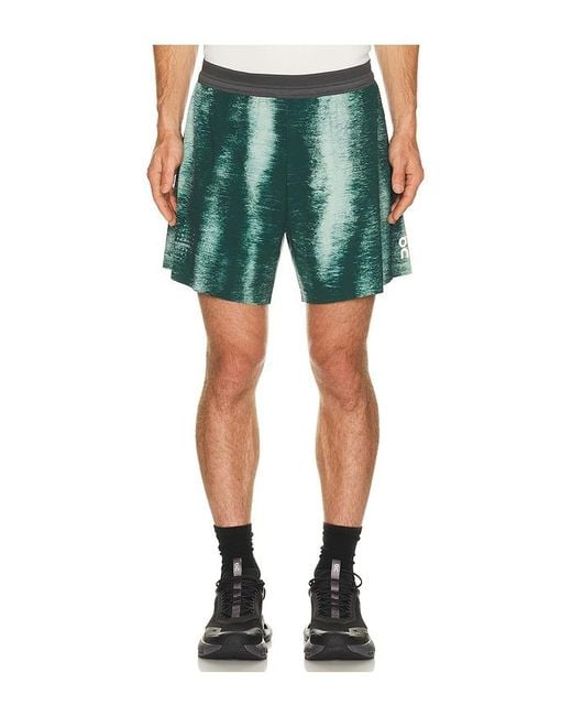 On Shoes Green Performance Shorts Terra for men