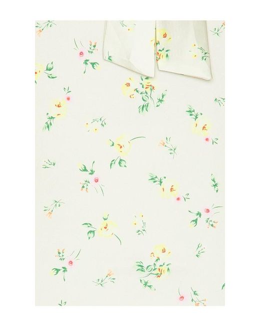 For Love & Lemons White Liam Floral Mini Dress