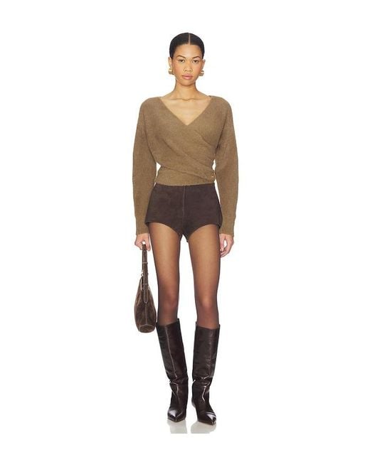 L'Agence Brown Antonella Surplus Pullover