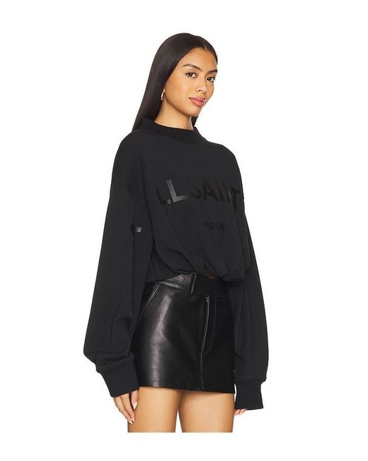 (取寄) オールセインツ レディース アスター スウェット AllSaints women Biggy Aster Sweat Black Women's AllSaints Biggy Aster Sweat | Zappos.com