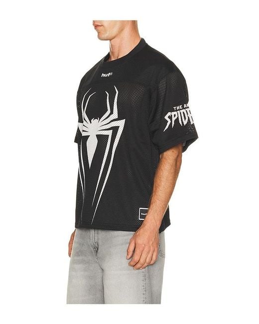 Huf X Spider- Football Jersey in Black for Men | Lyst UK